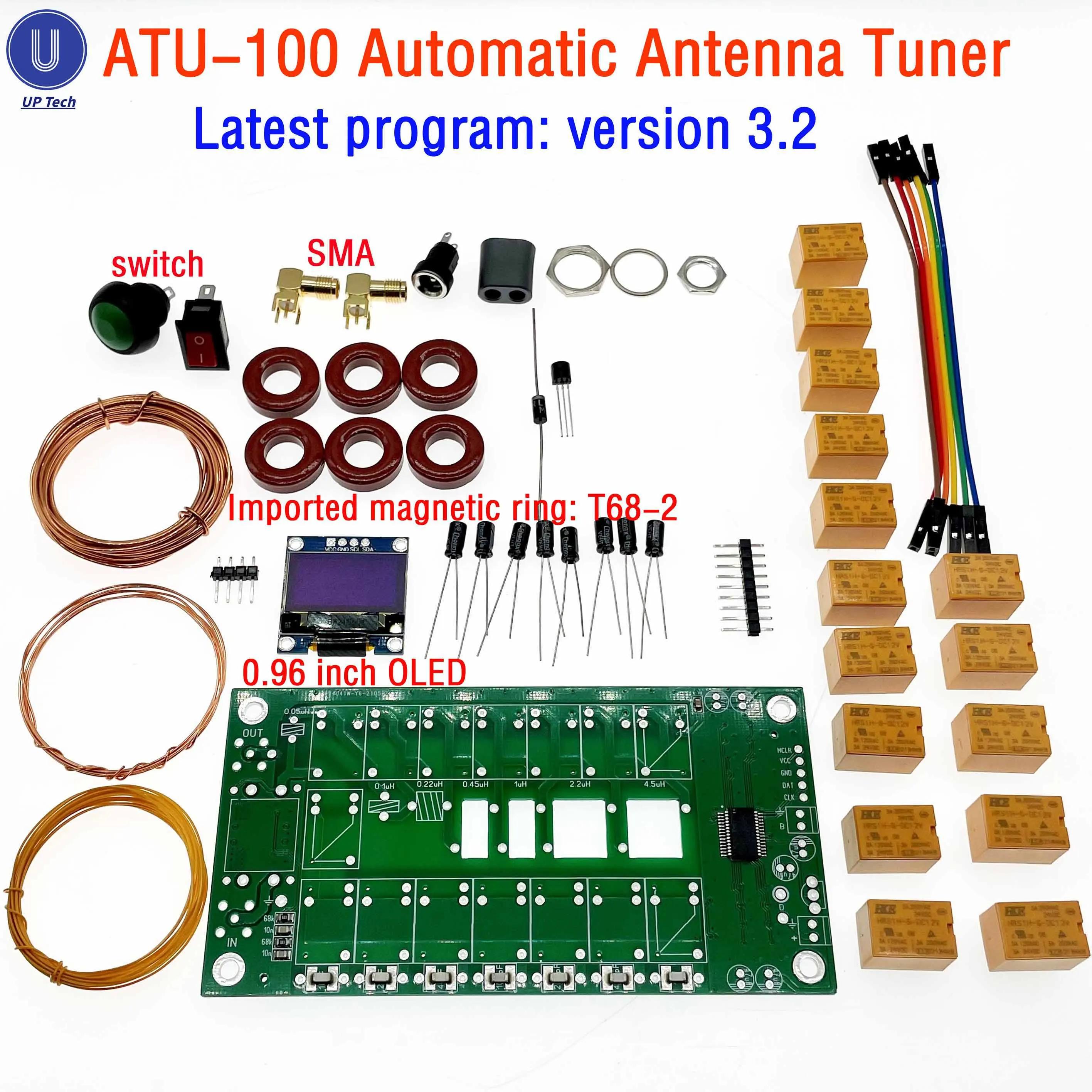 ATU-100 ATU100 DIY ŰƮ  ڵ ׳ Ʃ, N7DDC 7x7 ߿ α׷, SMT, Ĩ , OLED, 1.8-50MHz